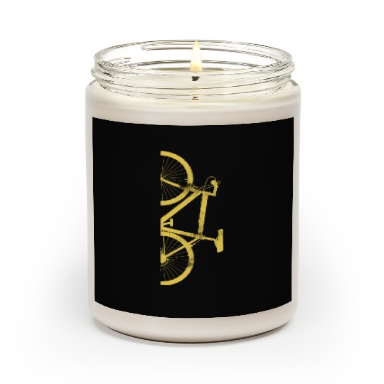 Bicycle and mountain biker. Unique biker gift. Scented Candles