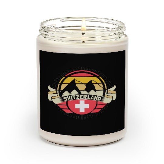 Switzerland Matterhorn Origin Gift Idea Scented Candles