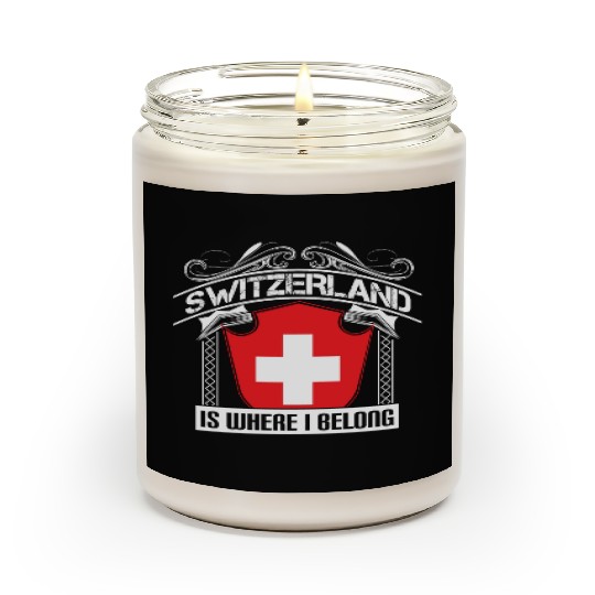 Switzerland Alps State Gift Idea Scented Candles
