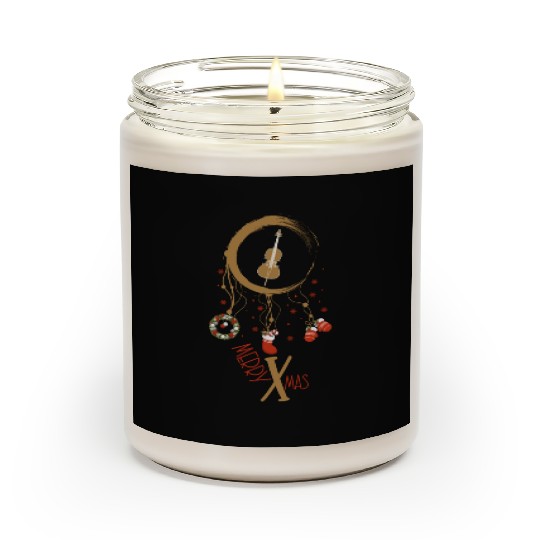 musical instrument dreamcatcher Christmas Cello Scented Candles