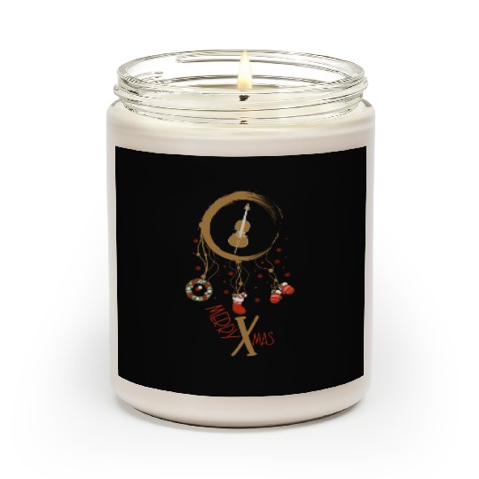 musical instrument dreamcatcher Christmas Cello Scented Candles