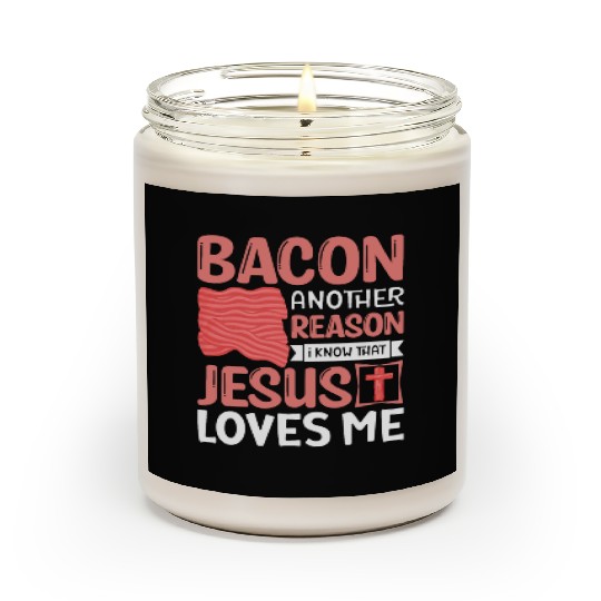 Bacon Lover Funny Bacon Famous Food Keto Diet Scented Candles