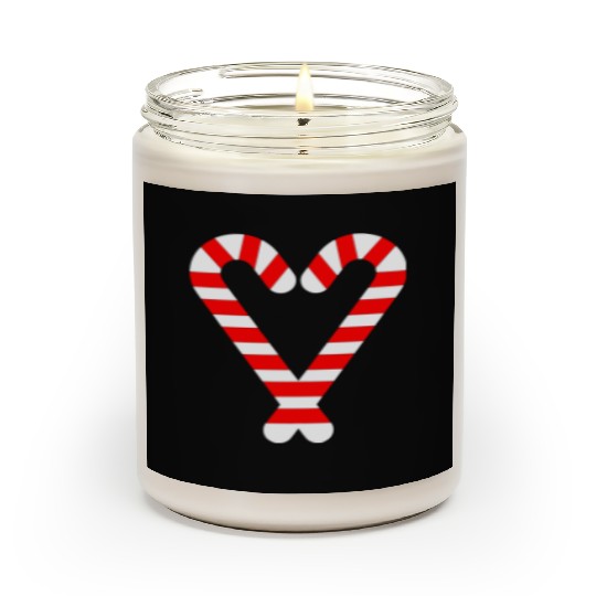 Candy Canes Heart Hearts Christmas Winter Scented Candles