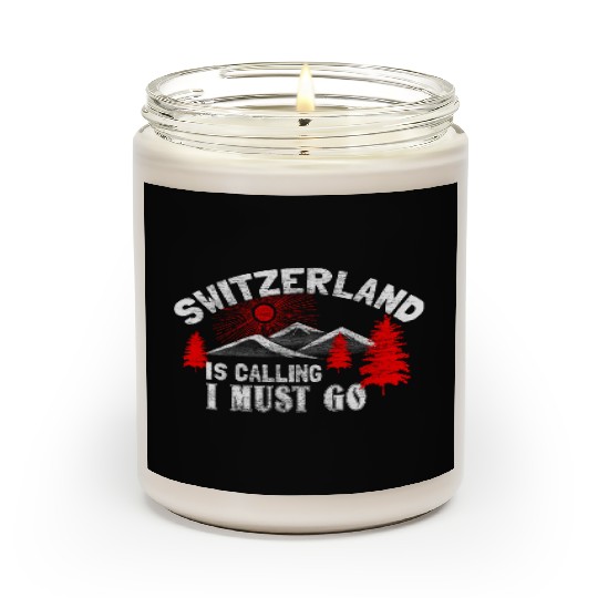 Switzerland Mountains State Scented Candles