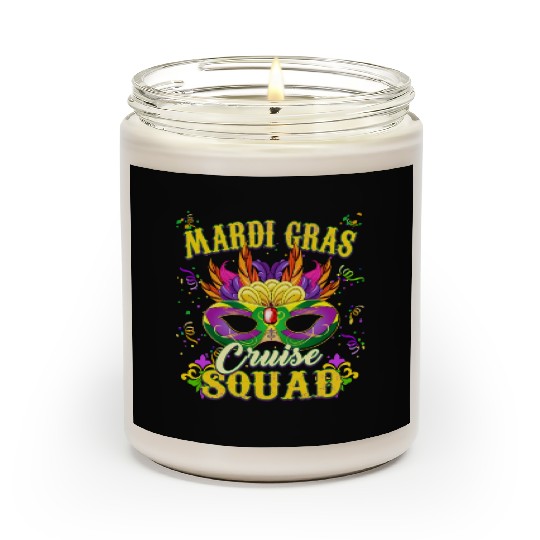 Mardi Gras Cruise Sqaud Scented Candles