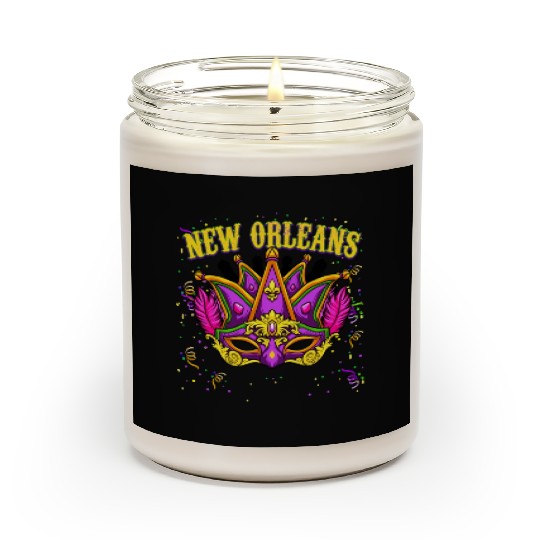 New Orleans Mardi Gras Parade Fesitval Scented Candles