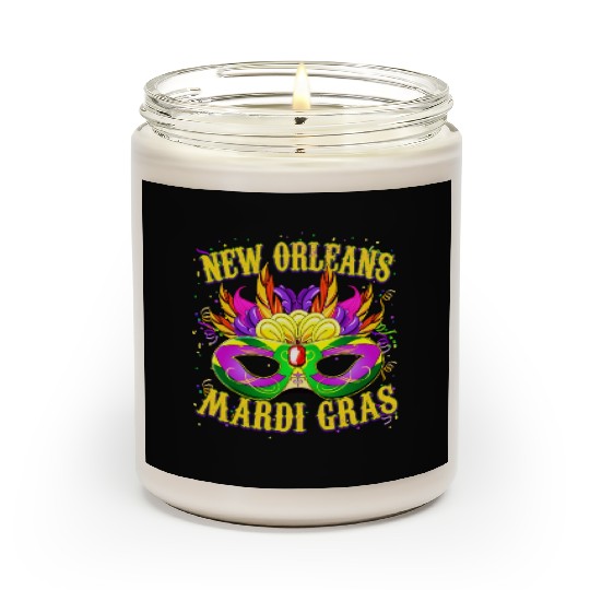 New Orleans Mardi Gras Carnival Scented Candles