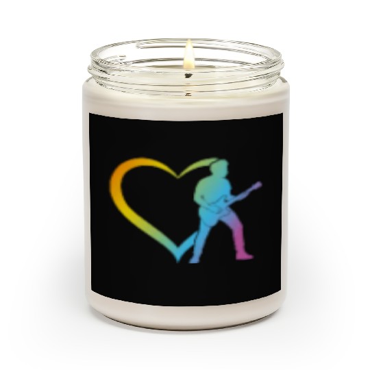 Bass Guitar Player Heart - Bass Guitar Bass Guitar Scented Candles
