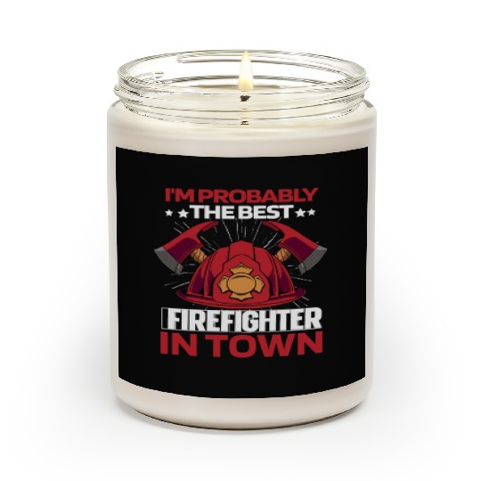 Firefighter Thin Red Line Helmet Scented Candles