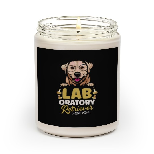 Laboratory Retriever Science Biology Teacher Dog Scented Candles