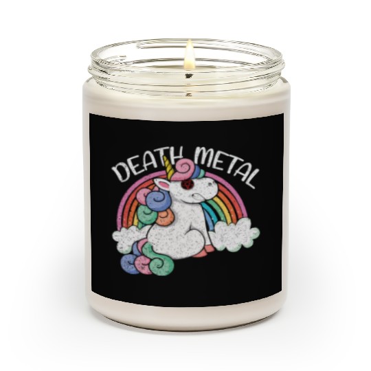 Rainbow Unicorn Satan Love Metal Music Heavy Rock Scented Candles