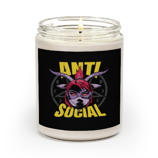 Not social devil horns Not social devil horns insp Scented Candles