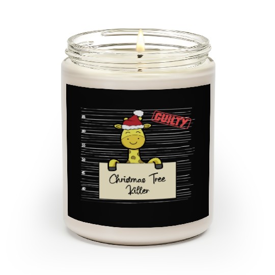 Giraffe christmas funny prison Scented Candles