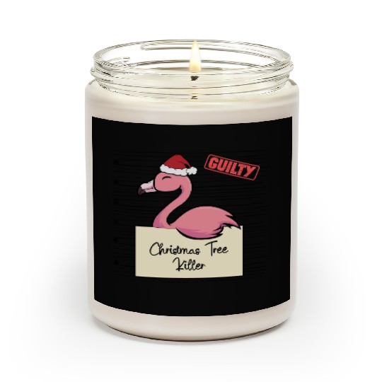 Flamingo christmas funny prison Scented Candles