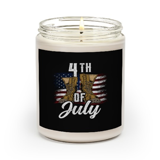 Happy 4Th Of July America American USA US Scented Candles