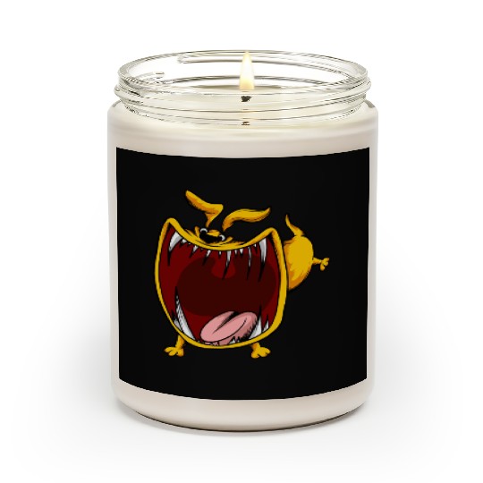 Scary Big Mouth Dog Owners Pet Lover Gift Ideas Scented Candles