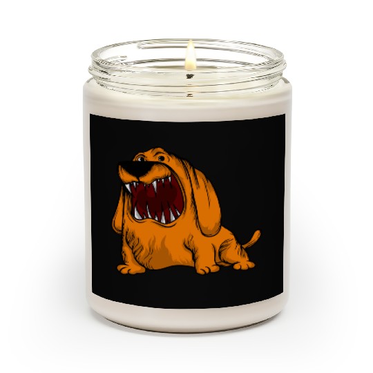 Scary Big Mouth Dog Owners Pet Lover Gift Ideas Scented Candles