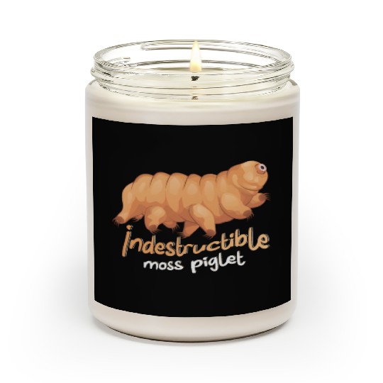 Indestructible Moss Piglet Science Tardigrade Scented Candles