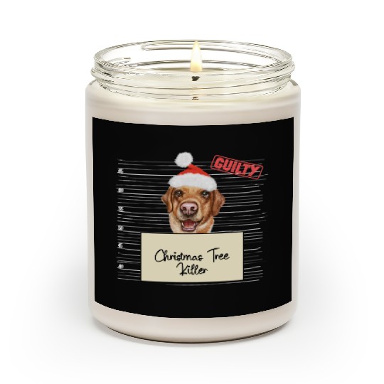 Labrador christmas funny prison Scented Candles