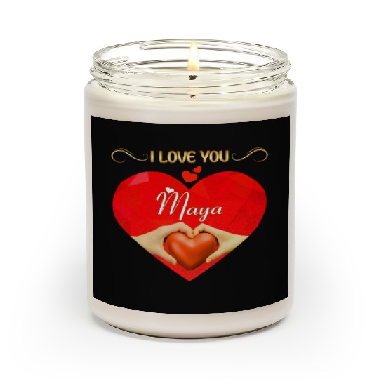I love you Maya Scented Candles