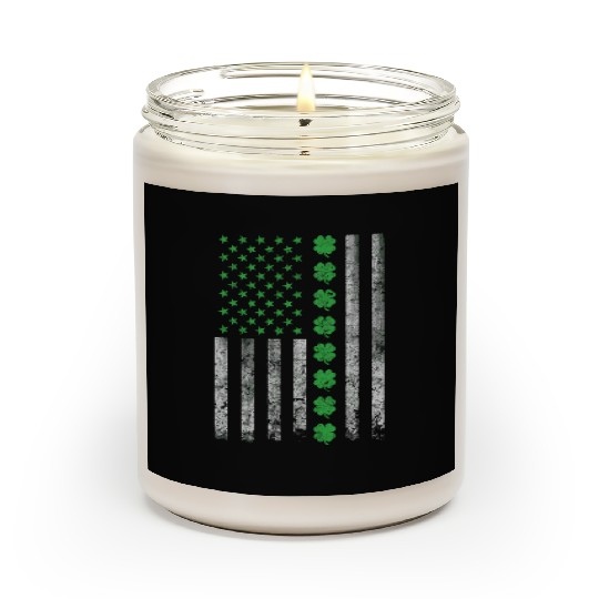 St Patricks Day United States Flag Irish Scented Candles