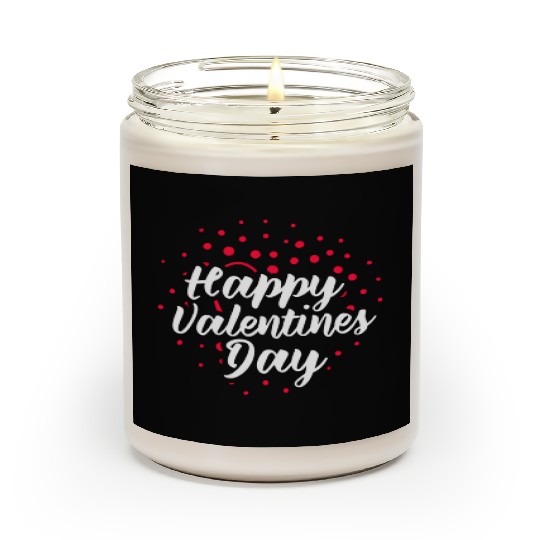 happy valentines day hearts cupids romancc Scented Candles
