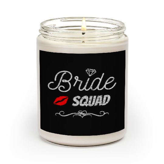 Bride Squad Womens Wedding Gifts for Bridesmaid Scented Candles