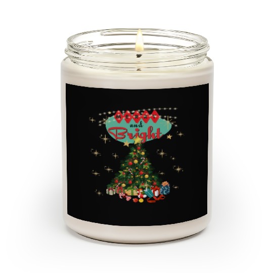 Merry and Bright Retro Christmas Scented Candles