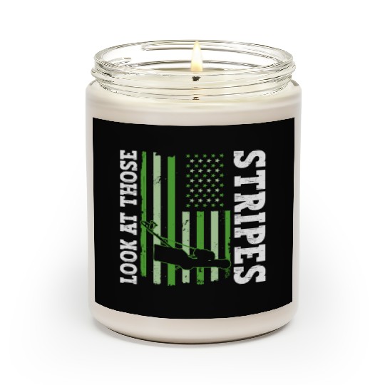 Look At Those Stripes - Lawn Mowing Funny Dad Lawn Scented Candles
