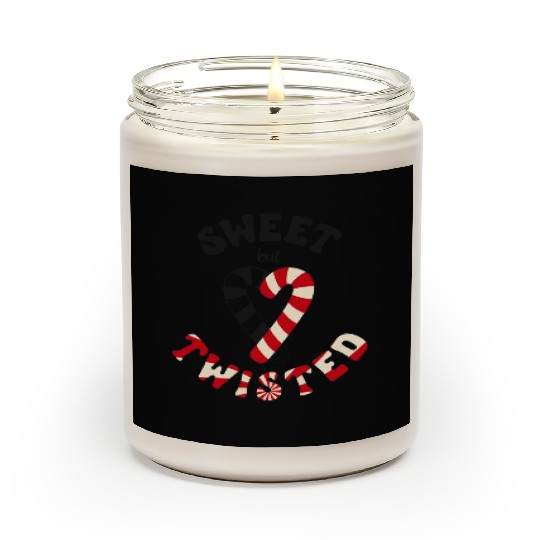 Sweet but twisted candy canes pun Scented Candles