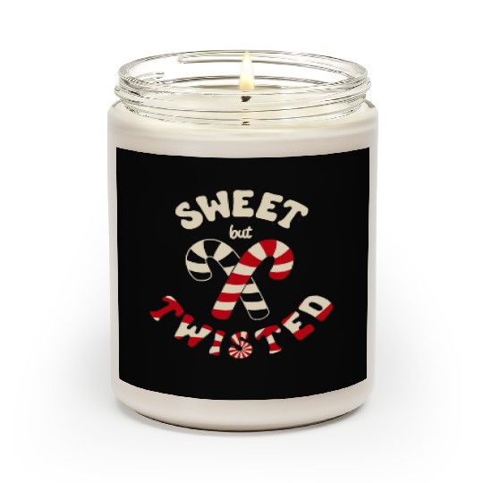 Sweet but twisted candy canes pun Scented Candles