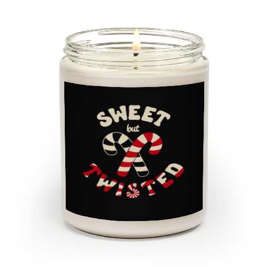 Sweet but twisted candy canes pun Scented Candles
