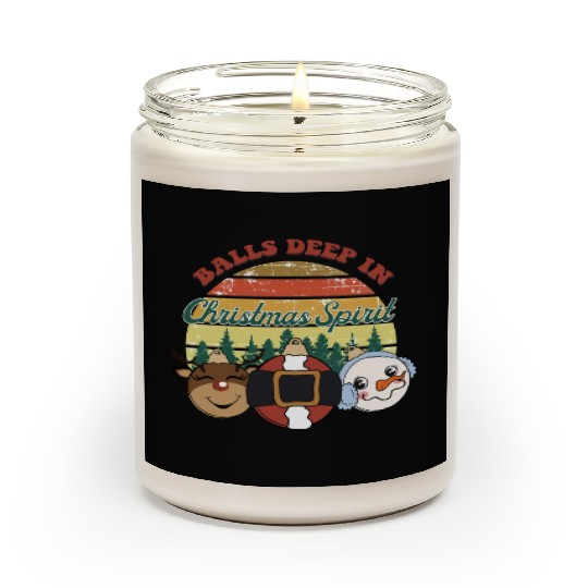 christmas spirit sublimation Scented Candles