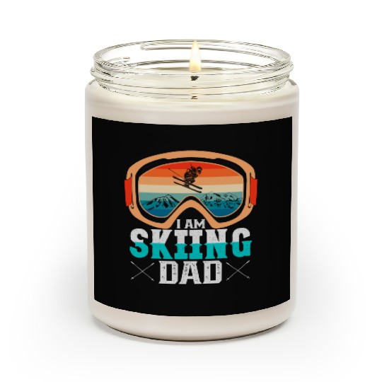 I AM SKIING DAD Funny dad Scented Candles