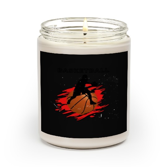 White Modern Basketball Scented Candles