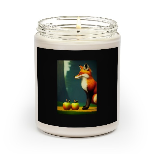 Fox and apples Scented Candles