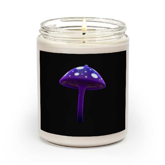 Magic Purple Mushroom Scented Candles