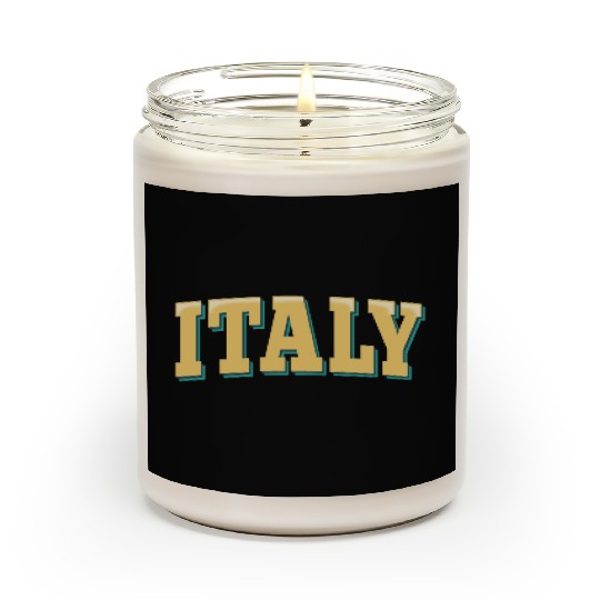 Italy - Italy lettering Scented Candles