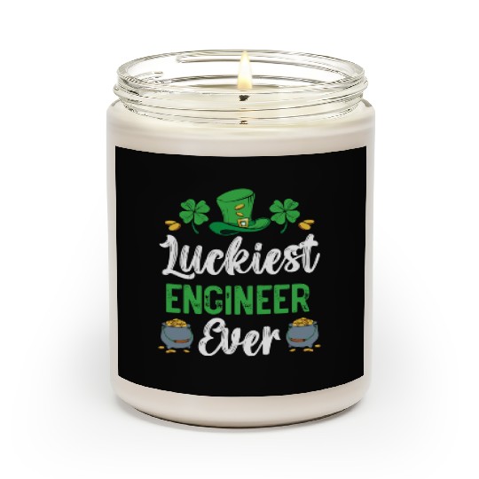 Luckiest Engineer Ever St. Patrick's Saint Pattys Scented Candles