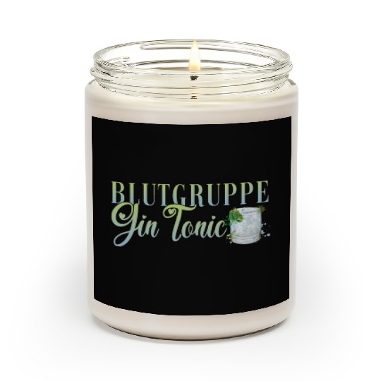 Blutgruppe Gin Tonic Cocktail Bartender Scented Candles