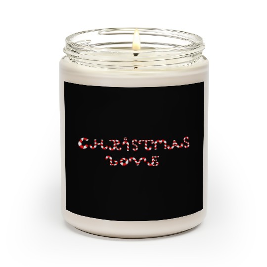 Christmas Love candy canes Scented Candles