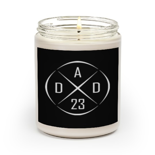 DAD 23 Cross Circle Design Scented Candles
