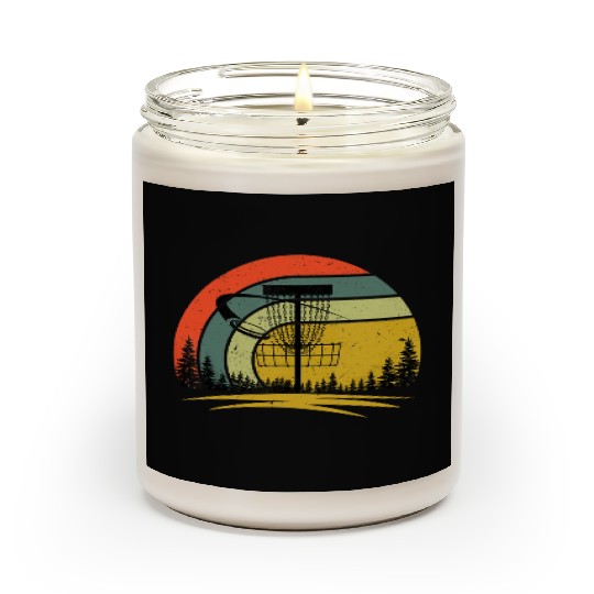 Retro Vintage Disc Golf Frolf Flying Disc Sport Scented Candles