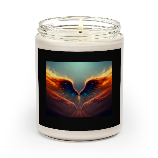 Mashup Epic Wallpaper Flaming Angel Wings Scented Candles