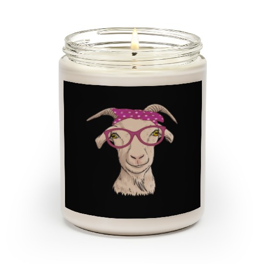 Cute Goat Farmer Farm Animal Scented Candles