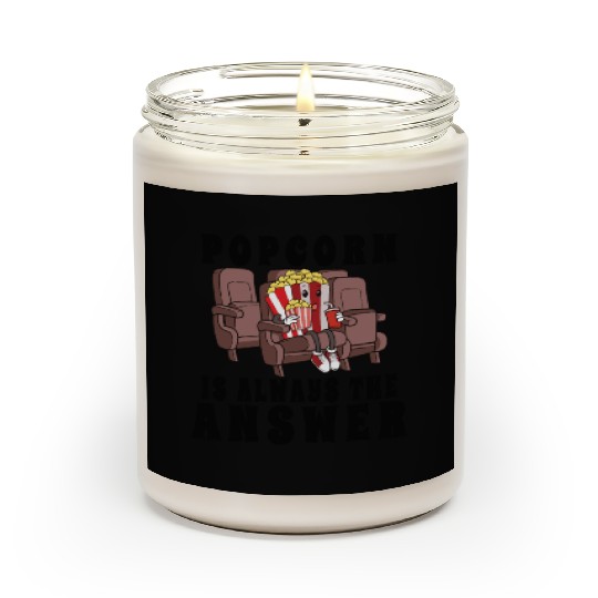 Movie Watching Cinema Popcorn Binge Watching Scented Candles