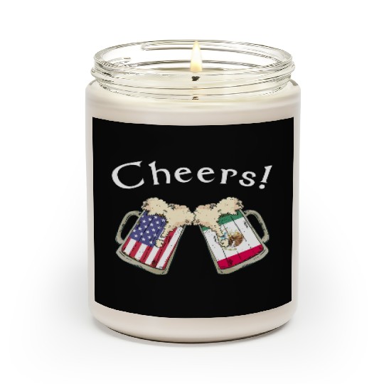 Mexican American Grown Country Cheers Beer Drink Scented Candles