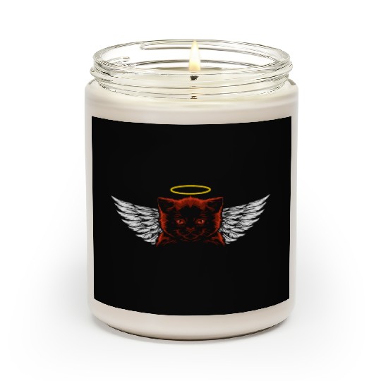 Angel and devil cat Scented Candles
