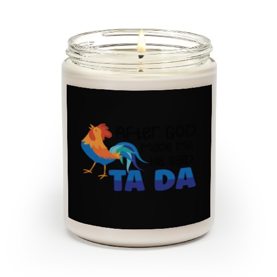Chicken Farmer Gift Funny Chickens Country Farm Scented Candles