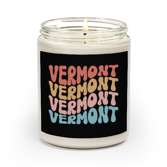 Retro Vermont Use State Scented Candles